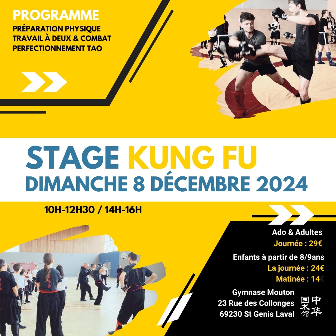 Stage Kung Fu : Dimanche 8 décembre 